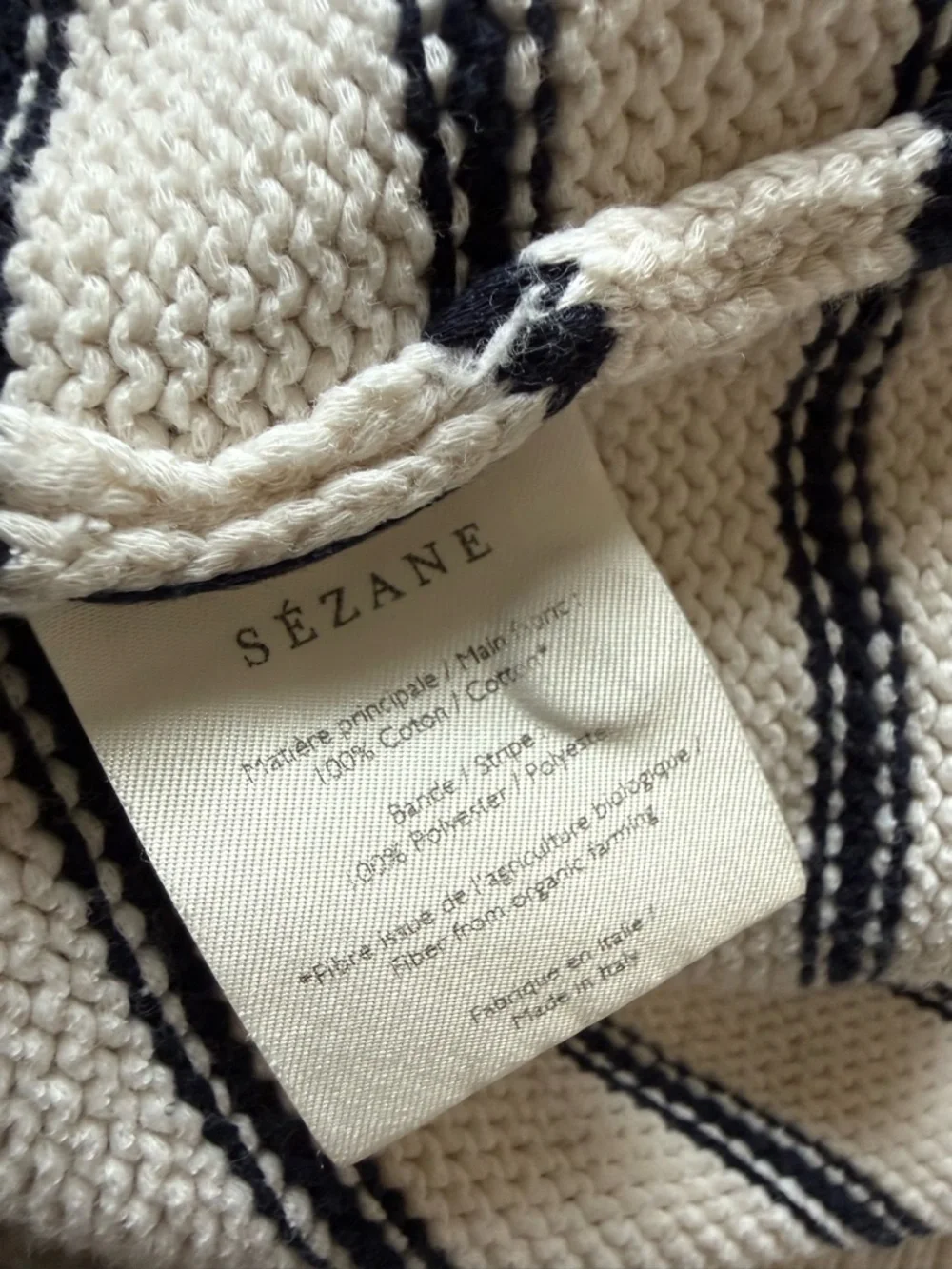 sezane LÉONTINE JUMPER with spot stains size S - Picture 5 of 9